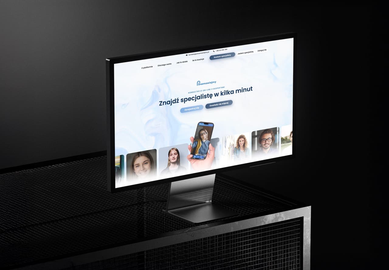 Platforma z systemem wideorozmów on-line ze specjalistami